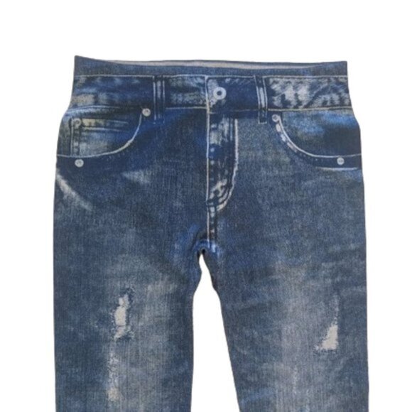 -Blue Jeggings Fits Size Small - Picture 2 of 3